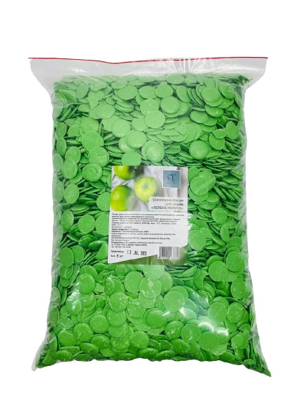 Шоколадна глазур ЗЕЛОВЕ ЯБЛОКО 15 кг, фото 1