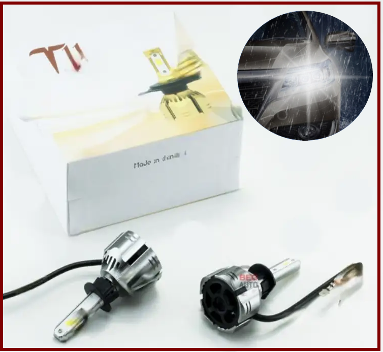 Світлодіодні LED лампи в фару авто H1 12V-24V Optimal-L T11 6500 K 3200L 48W активне охолодження