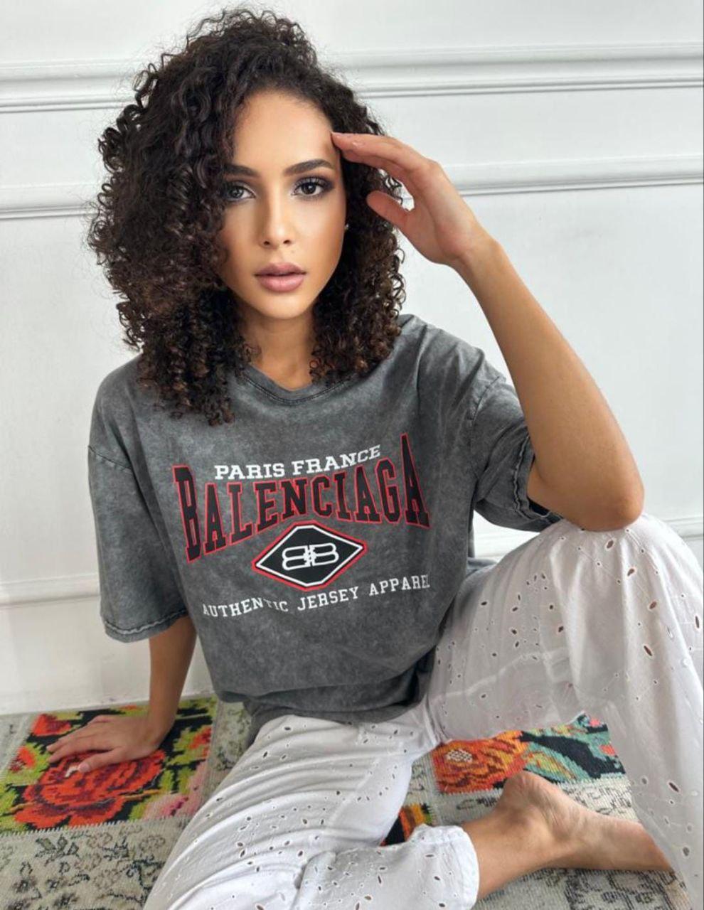 Футболка літня жіноча молодіжна рукавиця стиль тай-дай оверсайз жіноча модна, фото 1