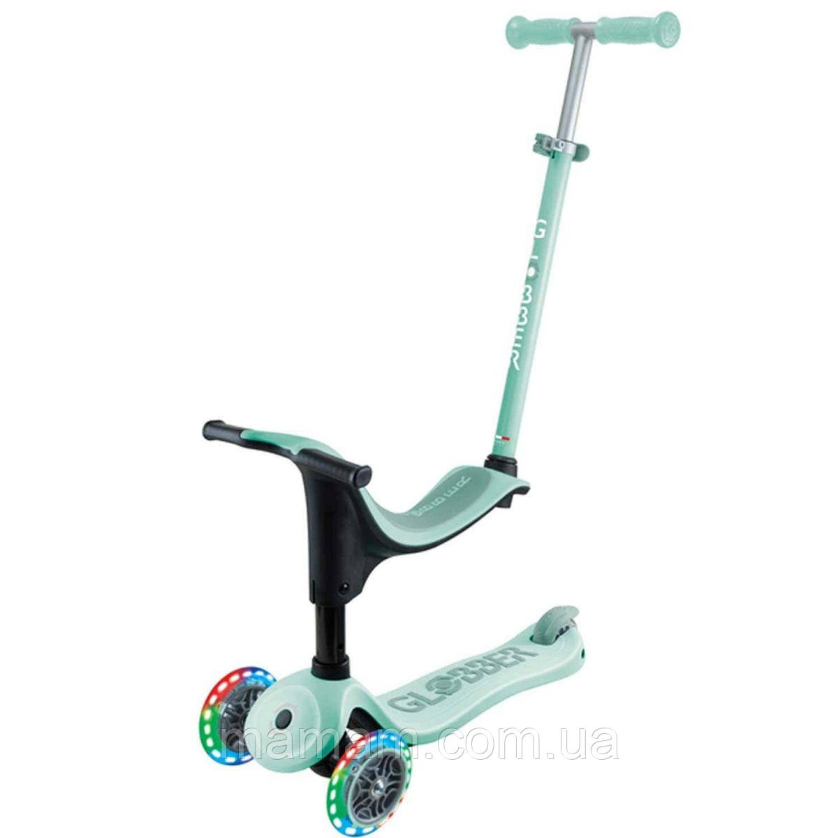 Самокат Globber Go Up Sporty Lights Pastel Mint, фото 1
