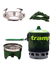 Системи приготування їжі в похідних умовах Tramp на 800мл, олива