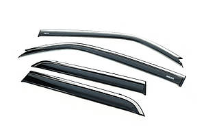 Вітровики з хромом (4 шт, Niken) для Toyota 4Runner 2009-2024