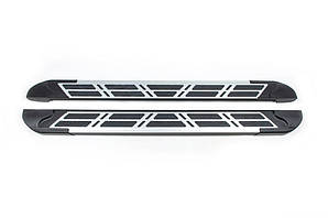 Бокові пороги Sunrise (2 шт., алюміній) для Chery Tiggo 7 2020-2024 рр