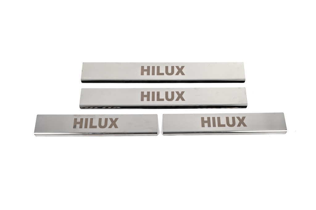Накладка на пороги (4 шт, нерж) для Toyota Hilux 2015-2024 рр