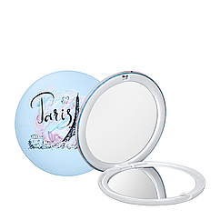 Дзеркало косметичне Cosmetic Mirror Beautiful Paris кишенькове кругле