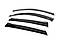 Вітровики з хромом (4 шт, Niken) для Hyundai Santa Fe 2 2006-2012рр, фото 4