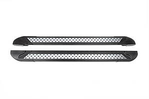 Бокові пороги Vision New Black (2 шт., Алюміній) для Jeep Cherokee KL 2013-2024 рр