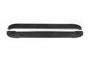 Бокові пороги Bosphore Grey (2 шт., Алюміній) для Jeep Cherokee KL 2013-2024 рр