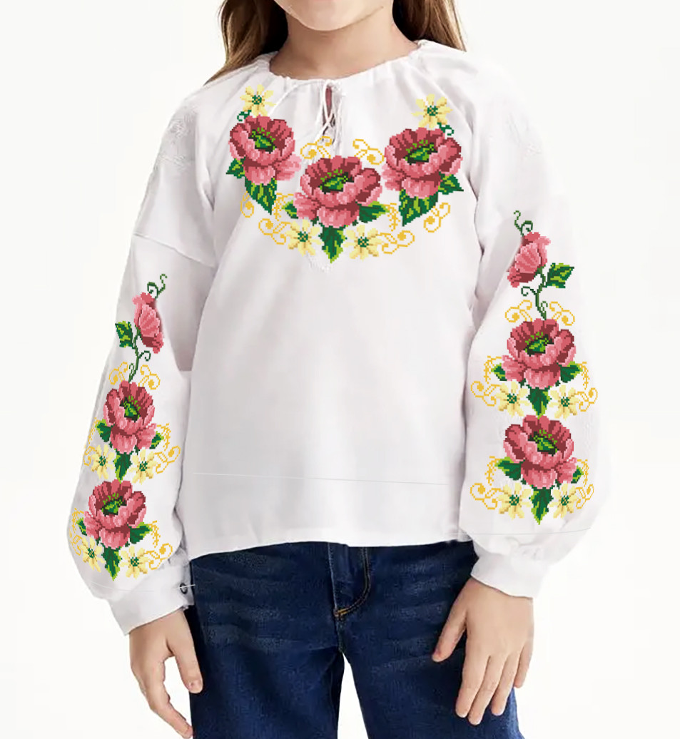 Заготовка вишиванки для дівчинки №  122-БД, фото 1