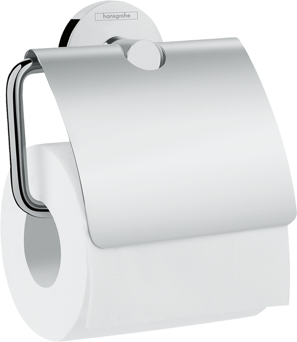 Тримач туалетного паперу Hansgrohe Logis Universal 41723000, з кришкою