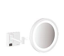 Дзеркало для гоління hansgrohe AddStoris 41790700 з підсвіткою LED білий матовий