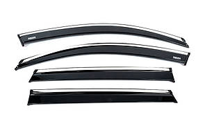 Вітровики з хромом (4 шт, Niken) для Skoda Kamiq