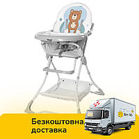 Дитячий стільчик для годування TILLY Buddy T-633/2 Azure Bear Бірюзовий Ведмедик