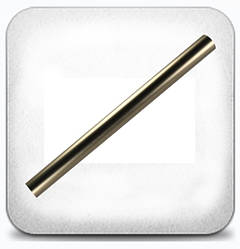 Труба гладка 2,4 м д. 25мм сатин