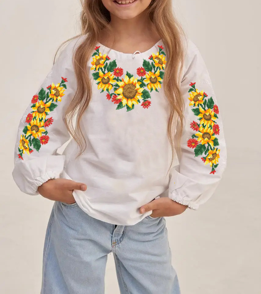 Заготовка вишиванки для дівчинки № 123-БД, фото 1