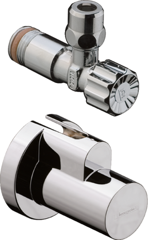 Вентиль кутовий hansgrohe, під сталь 13954820