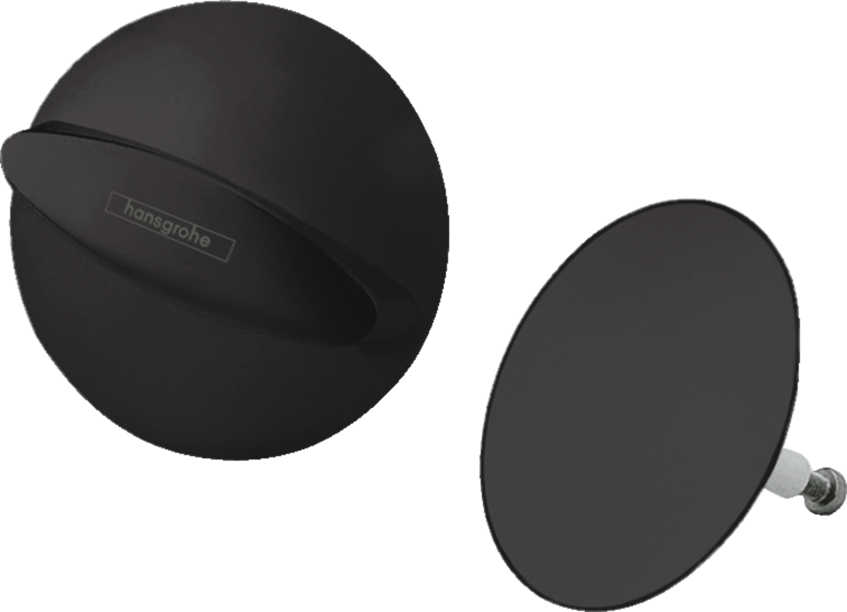 Зовнішня частина набору для зливу та переливу hansgrohe Flexaplus 58185670 чорний