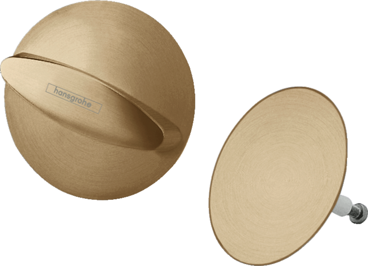 Зовнішня частина набору для зливу та переливу hansgrohe Flexaplus 58185140 бронза