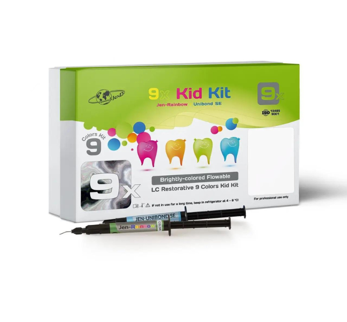 Jen Rainbow kid kit набір 9 шприців + jen unibond se 3мл