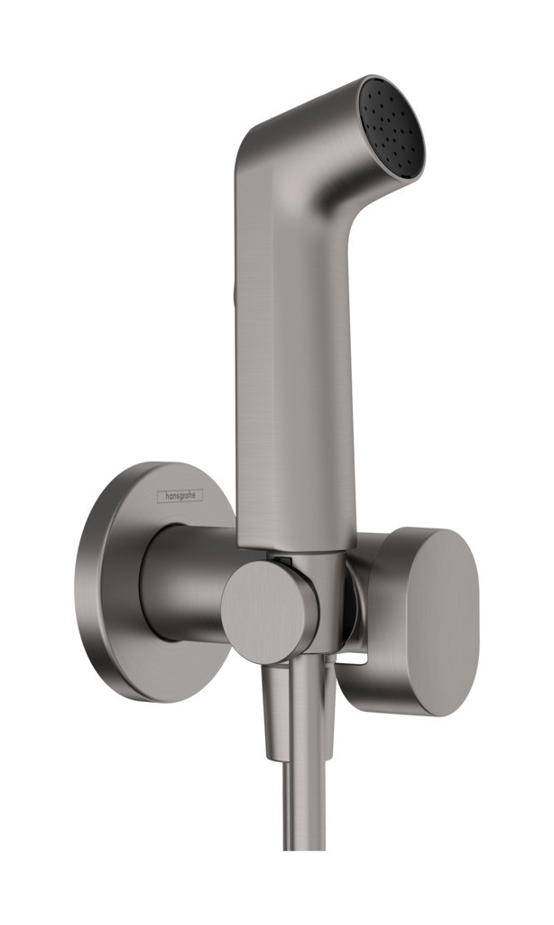Гігієнічний душ hansgrohe Bidette 1jet S зі шлангом і тримачем 29232340 чорний матовий хром