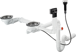 Сифон для мийки hansgrohe D17-11, хром 43938000