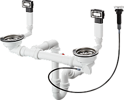 Сифон для мийки hansgrohe D15-11, хром 43932800