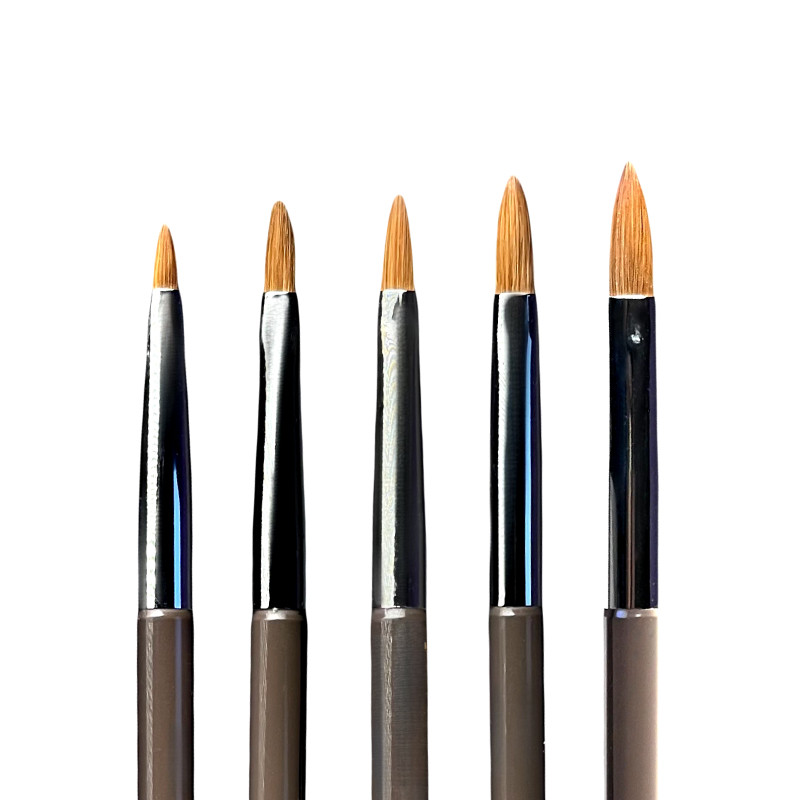 Набір пензликів GLOSS Acrylic Kolinsky, 5 шт