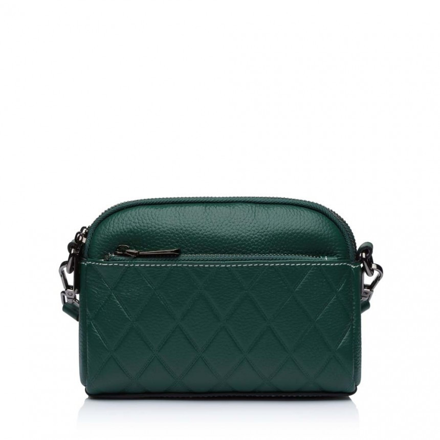 Мінісумка жіноча натуральна шкіра зелений Арт.88329 green VIVAVERBA Україна — (54), фото 1