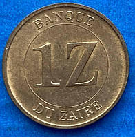 Монета Заїру 1 заїр 1987 р.