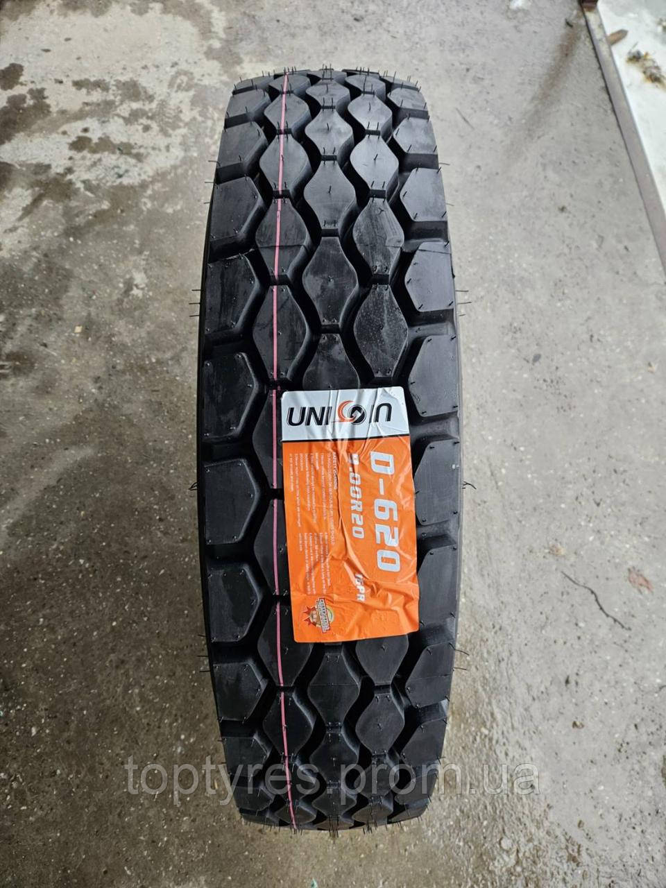 Вантажні шини Unicoin D-620 9.00 R20 144L Крупний ромб універсальна (260/508), фото 1