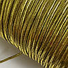 Резинка кругла люрексна, колір-золото, товщина 2мм*1м, фото 3