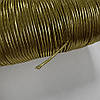 Резинка кругла люрексна, колір-золото, товщина 2мм*1м, фото 7