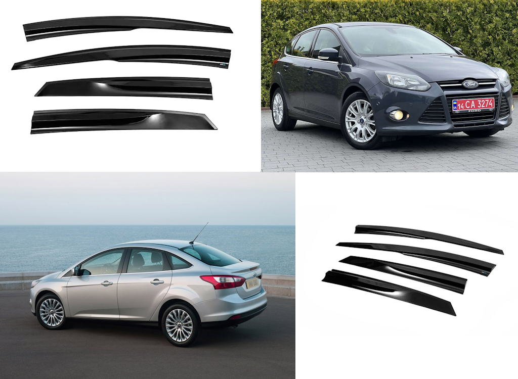 Вітровик Ford Focus III сед/хетч 2011-2018 (скотч) Sunplex, фото 1