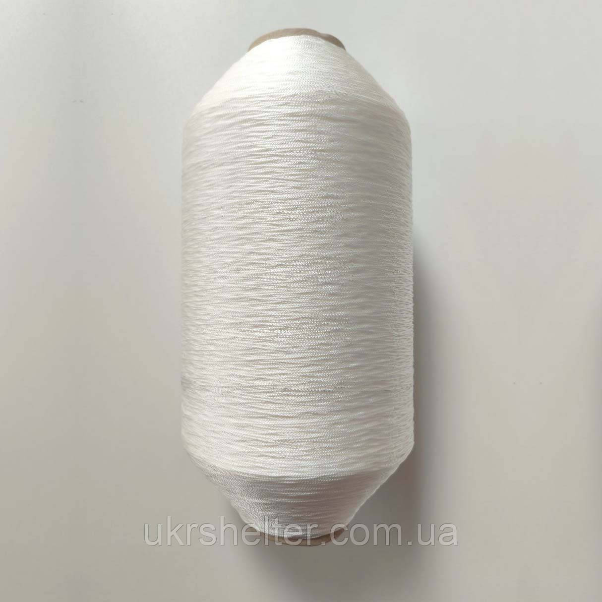 Нитка капронова (поліамідна) 144 текс*1*3 (1 мм) кручена біла