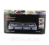 Плита газова Domotec на 3 конфорки MS-6603, фото 2