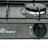 Газова плита таганок настільна Domotec MS-6604 на 4 конфорки (Графіт), фото 4