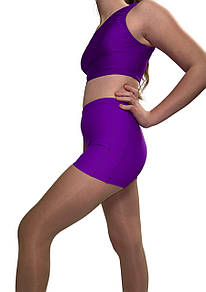 Шорти для гімнастики фіолетові, біфлекс