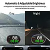 Автомобільний цифровий універсальний GPS спідометр одометр годинник H3 HUD екран 2.1 дюйма та живлення від USB 5V, фото 3
