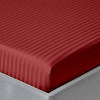 Простирадло на гумці Burgundy сатин-страйп Cosas висота 30 см 160х200 см