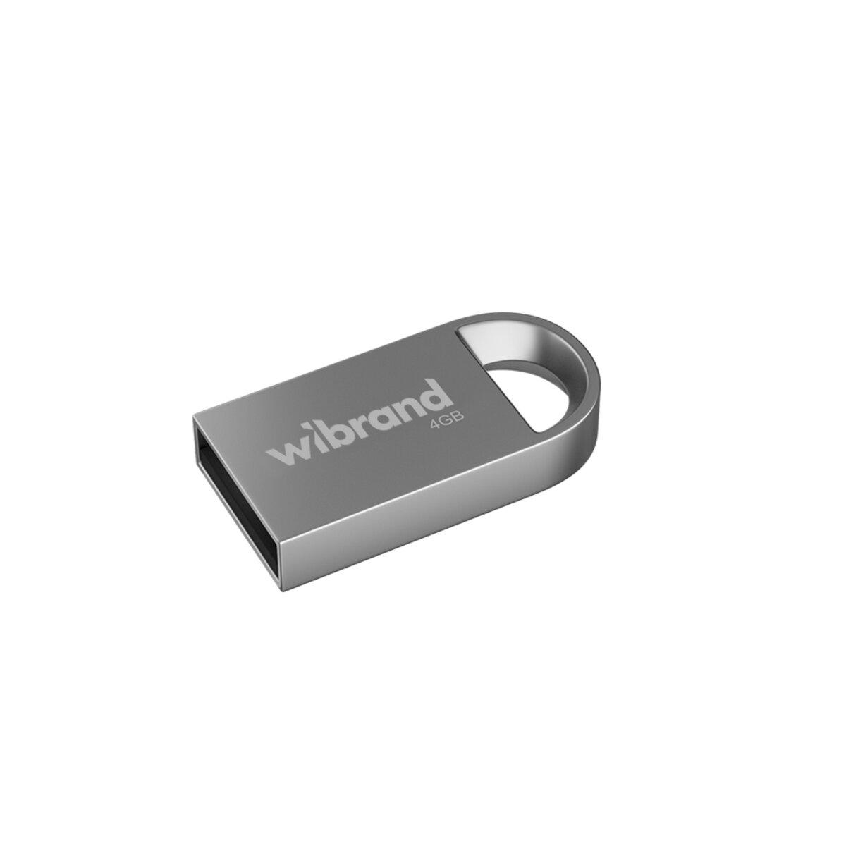Флеш-накопичувач моноблок Flash Wibrand USB 2.0 Lynx 4Gb WI2.0/LY4M2S Silver
