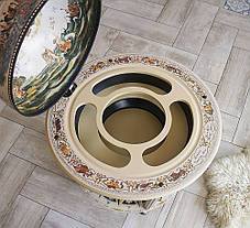 Глобус бар підлоговий Карта світу слонова кістка сфера 45 см 45003WW17, фото 3