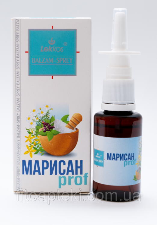 «БАЛЬЗАМ-СПРЕЙ «МАРИСАН-PROF» З ЕФІРНОЮ ОЛІЄЮ МІРРИ, 30 МЛ У ФЛАКОНІ З ДОЗАТОРОМ