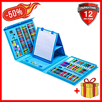 Набор для рисования 208 предметов Набор для творчества в чемодане Детские наборы для рисования творчества WSG