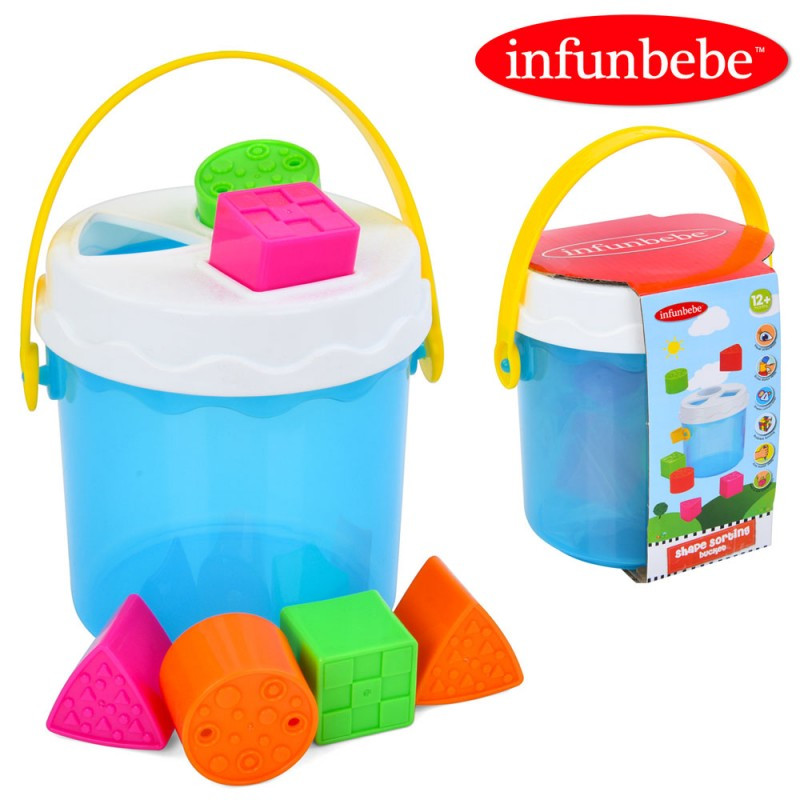 Сортер PL203-6, відро 15 см, фігурки 6 шт., у картонній обгортці, фото 1