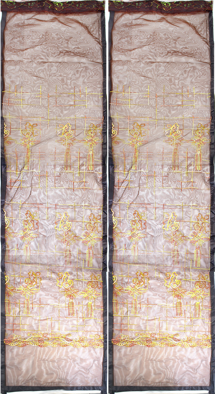 Сітка москітна для дверей 100х210см візерунок,липучка,магніт,кнопки №92044, фото 1