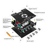 Підсилювач звуку 2.1 TPA3255 Bluetooth v5.1 220Вт*2 + 350Вт DC 18-38В YS-AS21, ZK-AS21, фото 4