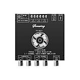 Підсилювач звуку 2.1 TPA3255 Bluetooth v5.1 220Вт*2 + 350Вт DC 18-38В YS-AS21, ZK-AS21, фото 7