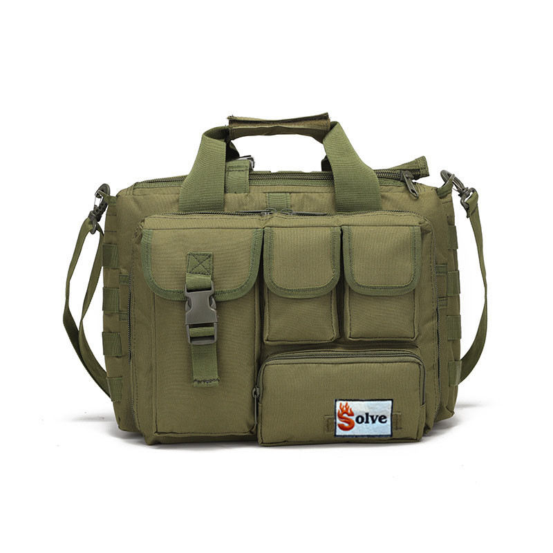 Велика дорожня тактична сумка для документів і ноутбука 15.6 олива Solve KT6003601 MOLLE, фото 1