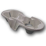 Картонний тримач для 2-х стаканів / підстаканник (холдер) 100 шт/уп. підставка під стакани, фото 2