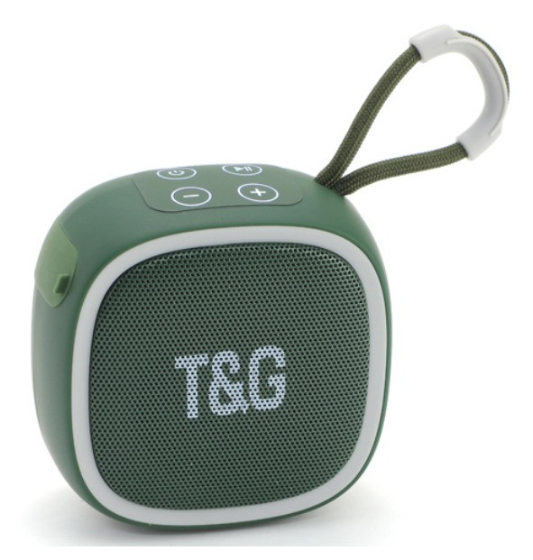 Портативна бездротова колонка TG659, Bluetooth, Green
